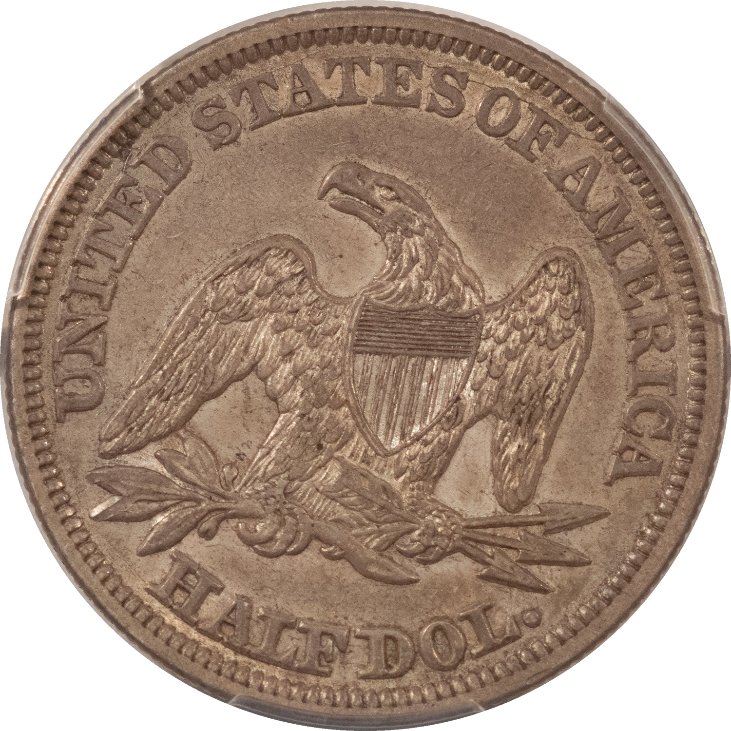 Half Dollars 1846 SEATED LIBERTY HALF DOLLAR, MED DATE – PCGS GENUINE GOUGED AU DETAIL, NICE! Half Dollars 1846 SEATED LIBERTY HALF DOLLAR, MED DATE – PCGS GENUINE GOUGED AU DETAIL, NICE!