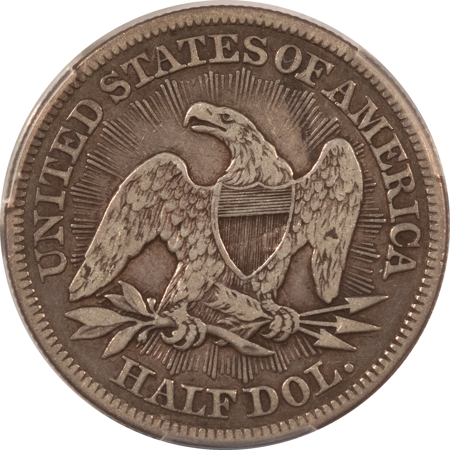 Half Dollars 1853 SEATED LIBERTY HALF DOLLAR ARROWS/RAYS PCGS GENUINE CLEANED VF DETAIL NICE! Half Dollars 1853 SEATED LIBERTY HALF DOLLAR ARROWS/RAYS PCGS GENUINE CLEANED VF DETAIL NICE!