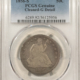 Early Halves 1857-O SEATED LIBERTY HALF DOLLAR – PCGS GENUINE SCRATCH VF DETAIL! Early Halves 1857-O SEATED LIBERTY HALF DOLLAR – PCGS GENUINE SCRATCH VF DETAIL!