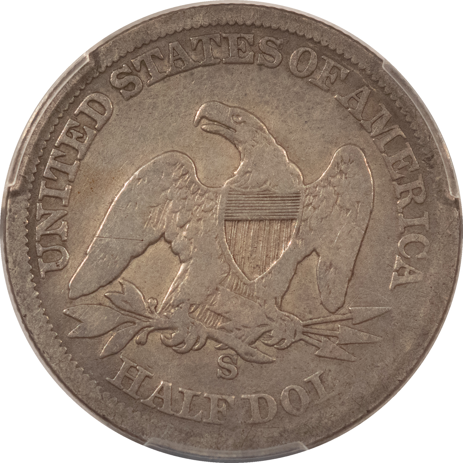 Half Dollars 1856-S SEATED LIBERTY HALF DOLLAR – PCGS GENUINE CLEANED, G DETAIL, BETTER DATE! Half Dollars 1856-S SEATED LIBERTY HALF DOLLAR – PCGS GENUINE CLEANED, G DETAIL, BETTER DATE!