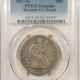 Half Dollars 1857-S SEATED LIBERTY HALF DOLLAR – PCGS GENUINE CLEANED F DETAIL, TOUGH! Half Dollars 1857-S SEATED LIBERTY HALF DOLLAR – PCGS GENUINE CLEANED F DETAIL, TOUGH!