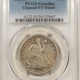 Half Dollars 1865 SEATED LIBERTY HALF DOLLAR – PCGS VF-25, TOUGH! CIVIL WAR DATE!