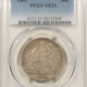 Half Dollars 1867-S SEATED LIBERTY HALF DOLLAR – PCGS GENUINE CLEANED VF DETAIL, LOOKS XF!