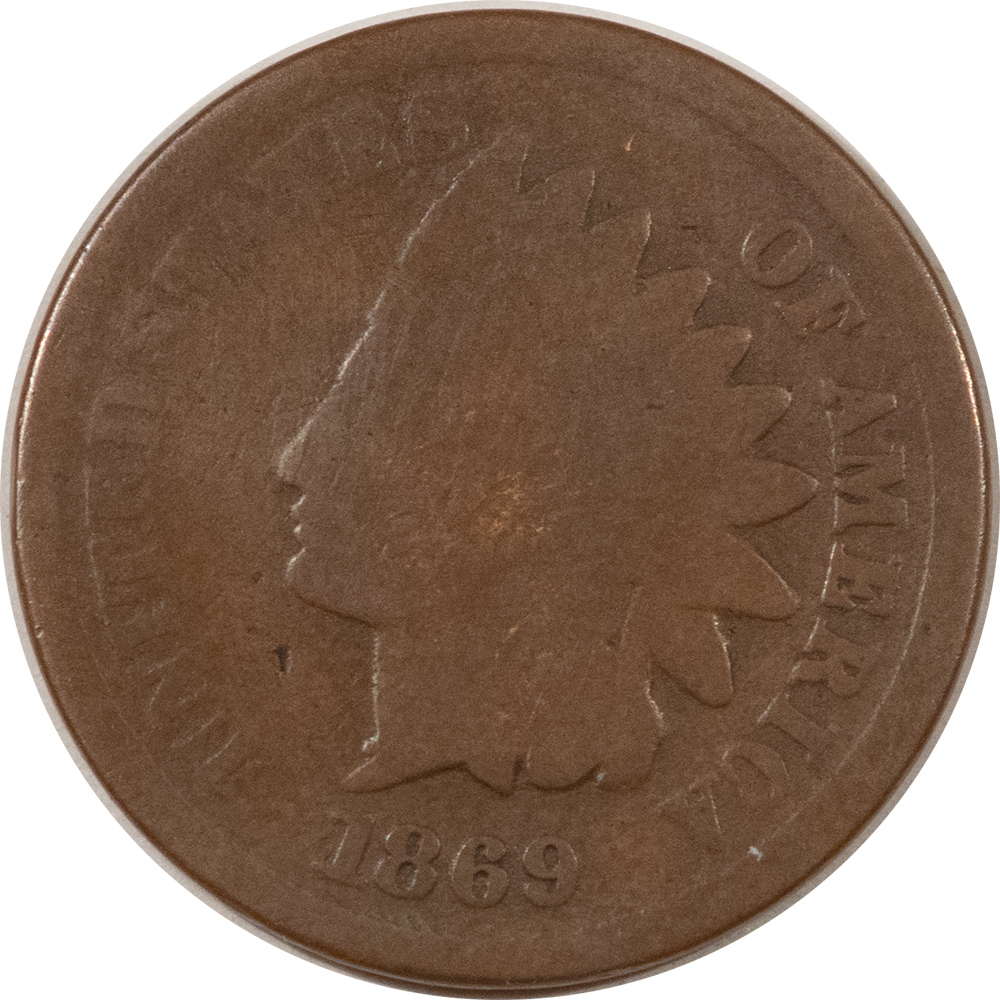 Indian 1869 INDIAN CENT – PLEASING CIRCULATED EXAMPLE! Indian 1869 INDIAN CENT – PLEASING CIRCULATED EXAMPLE!