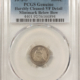Half Dimes 1872-S LIBERTY SEATED HALF DIME, MINTMARK ABOVE BOW – PCGS AU-53, NICE FLASHY