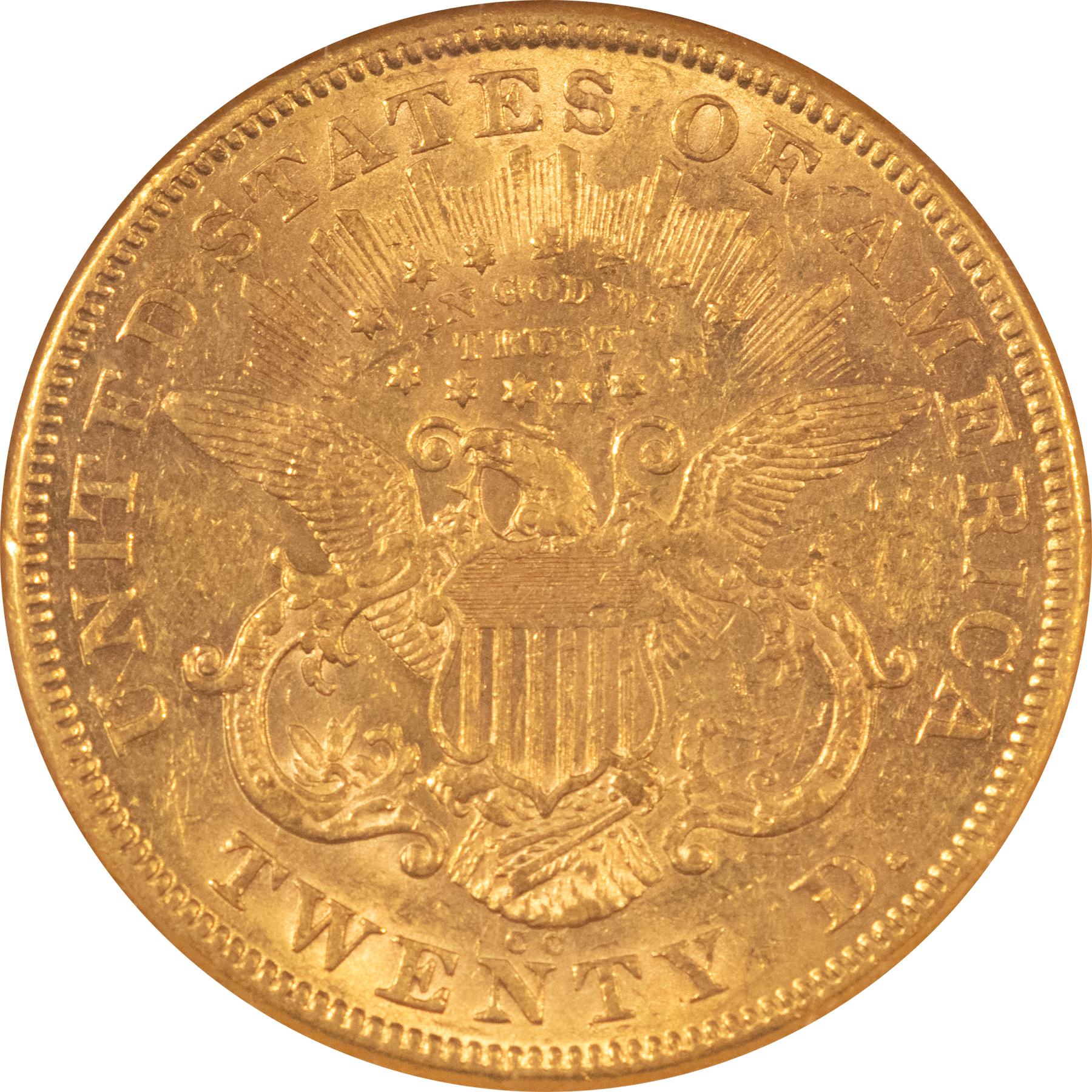 $20 1874-CC TY 2 $20 LIBERTY GOLD DOUBLE EAGLE – NGC AU-55 FLASHY LUSTER CARSON CITY $20 1874-CC TY 2 $20 LIBERTY GOLD DOUBLE EAGLE – NGC AU-55 FLASHY LUSTER CARSON CITY