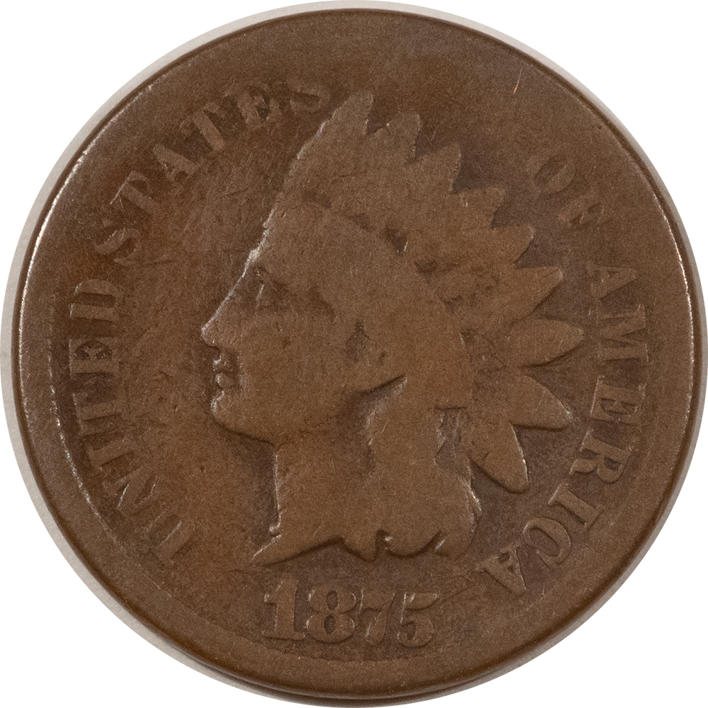 Indian 1875 INDIAN CENT – PLEASING CIRCULATED EXAMPLE! Indian 1875 INDIAN CENT – PLEASING CIRCULATED EXAMPLE!