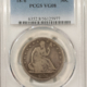 Half Dollars 1877-S SEATED LIBERTY HALF DOLLAR – PCGS GENUINE TOOLED F DETAIL!