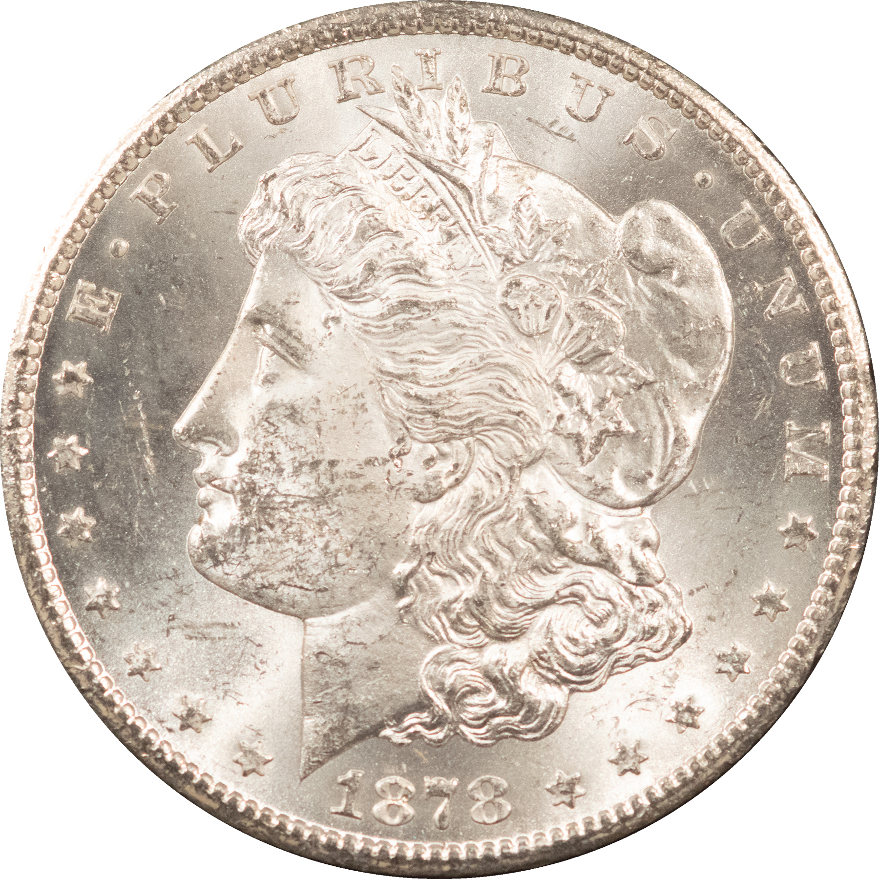 Dollars 1878-CC GSA MORGAN DOLLAR NICE BRILLIANT UNCIRCULATED W/ BOX & CARD CARSON CITY Dollars 1878-CC GSA MORGAN DOLLAR NICE BRILLIANT UNCIRCULATED W/ BOX & CARD CARSON CITY