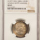 Exonumia 1864-66 J-PR-30 AR 18MM WASHINGTON-LINCOLN MEDAL – NGC UNC DETAILS, CLEANED!