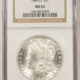 Dollars 1880 $1 MORGAN DOLLAR – PCGS MS-65, BLAST WHITE GEM! Dollars 1880 $1 MORGAN DOLLAR – PCGS MS-65, BLAST WHITE GEM!