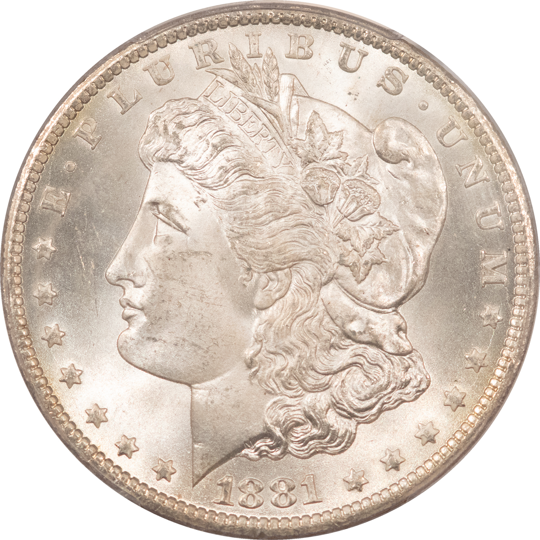 Dollars 1881-CC $1 MORGAN DOLLAR – PCGS MS-65, WHITE FRESH GEM! CARSON CITY! Dollars 1881-CC $1 MORGAN DOLLAR – PCGS MS-65, WHITE FRESH GEM! CARSON CITY!