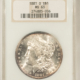 Dollars 1881-CC $1 MORGAN DOLLAR – PCGS MS-65, WHITE FRESH GEM! CARSON CITY! Dollars 1881-CC $1 MORGAN DOLLAR – PCGS MS-65, WHITE FRESH GEM! CARSON CITY!