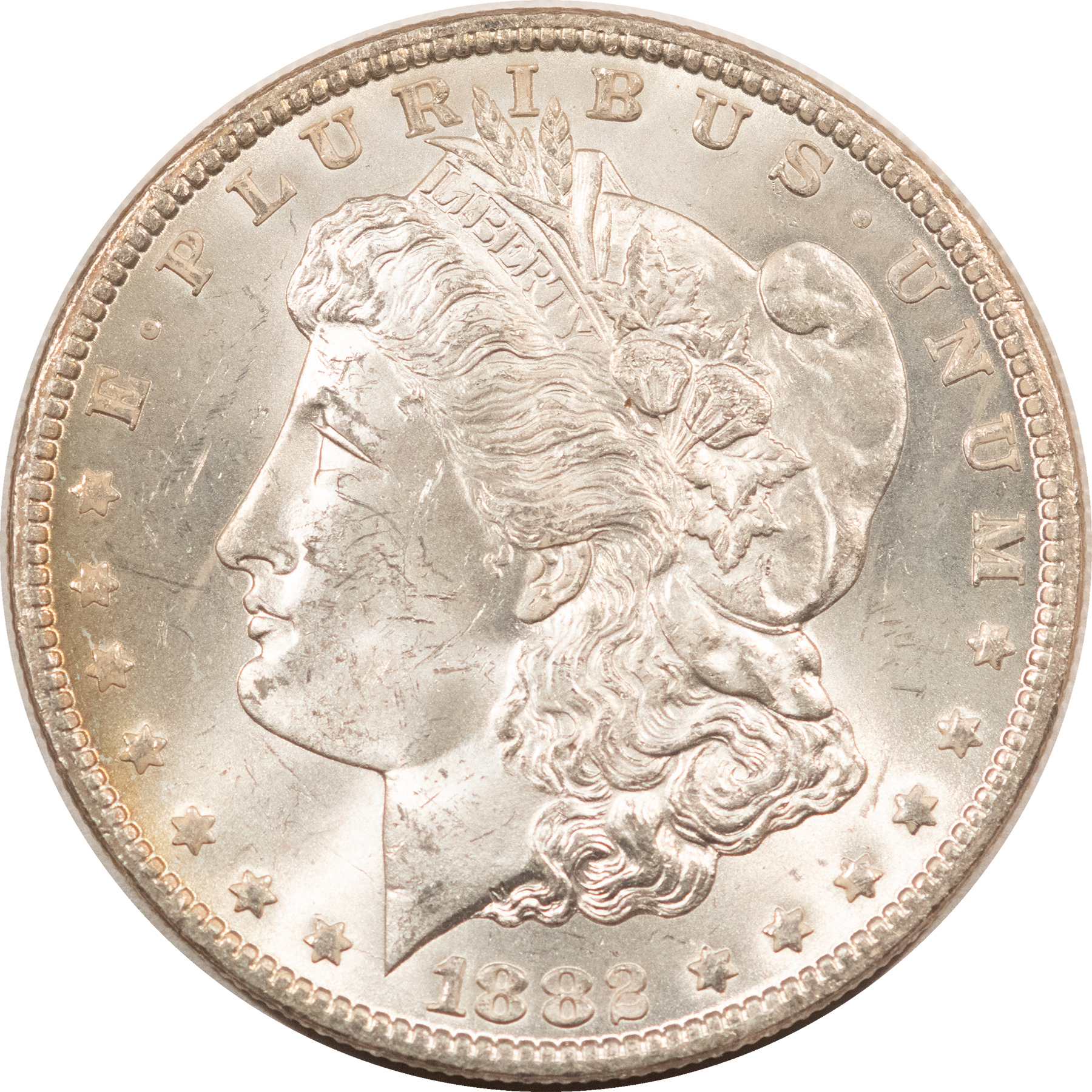 Dollars 1882-CC $1 MORGAN DOLLAR – CHOICE BRILLIANT UNCIRCULATED, CARSON CITY! Dollars 1882-CC $1 MORGAN DOLLAR – CHOICE BRILLIANT UNCIRCULATED, CARSON CITY!