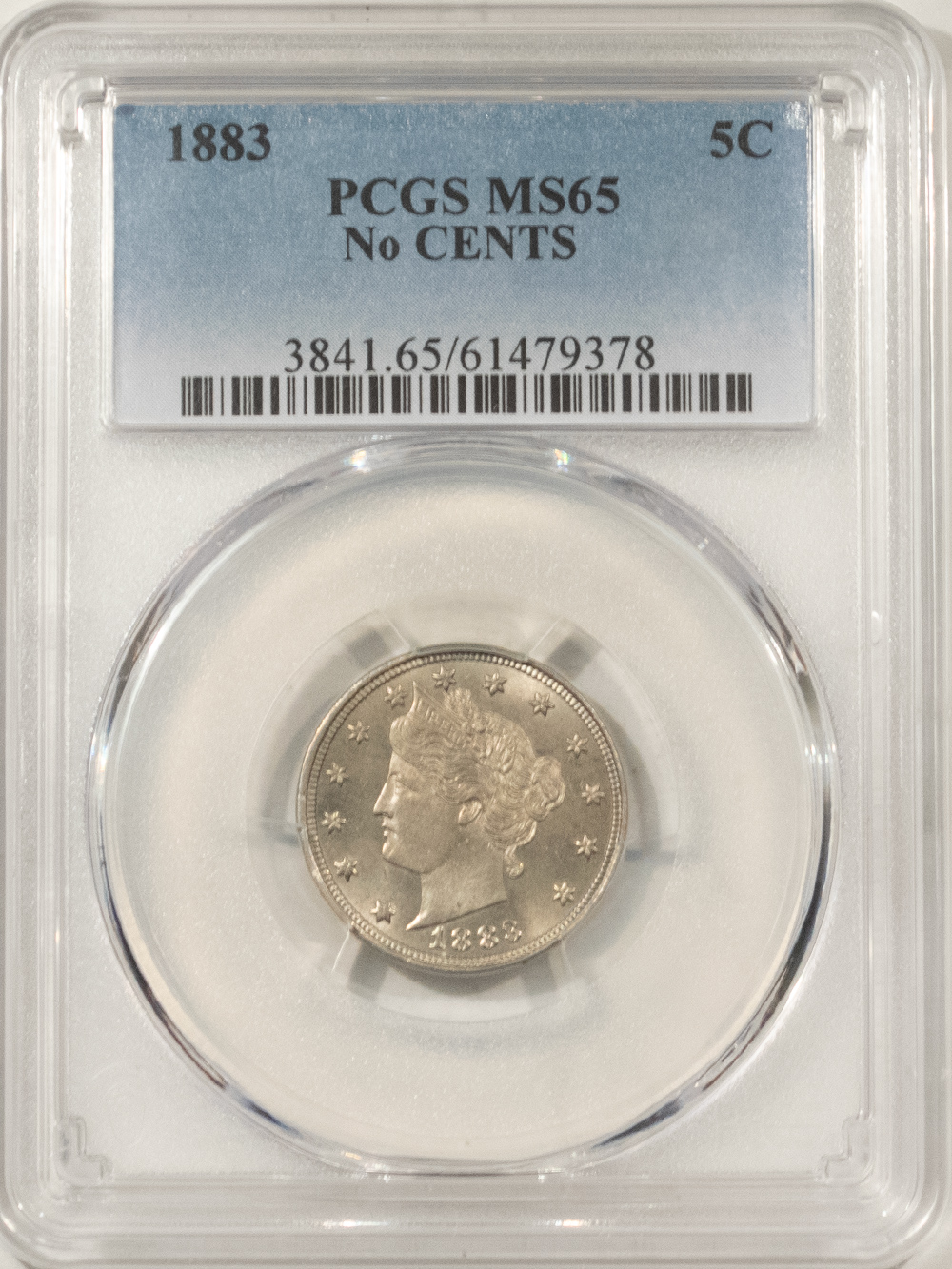 Liberty Nickels 1883 LIBERTY NICKEL, NO CENTS – PCGS MS-65, GEM! Liberty Nickels 1883 LIBERTY NICKEL, NO CENTS – PCGS MS-65, GEM!