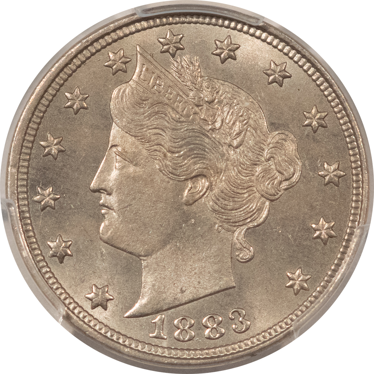 Liberty Nickels 1883 LIBERTY NICKEL, NO CENTS – PCGS MS-65, GEM! Liberty Nickels 1883 LIBERTY NICKEL, NO CENTS – PCGS MS-65, GEM!