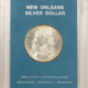 Dollars 1883-O $1 MORGAN DOLLAR – FLASHY BRILLIANT UNCIRCULATED W/ VINTAGE HOLDER!