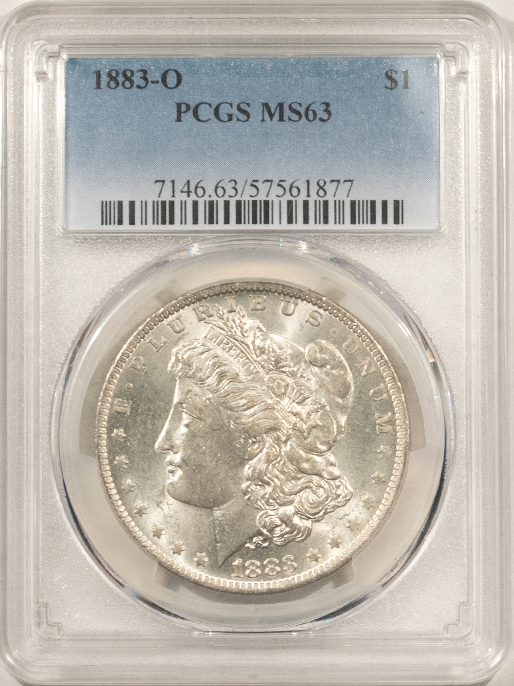 Dollars 1883-O $1 MORGAN DOLLAR – PCGS MS-63, FLASHY & CHOICE! Dollars 1883-O $1 MORGAN DOLLAR – PCGS MS-63, FLASHY & CHOICE!