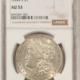 Dollars 1884-S $1 MORGAN DOLLAR – NGC AU-55, WHITE & LUSTROUS! Dollars 1884-S $1 MORGAN DOLLAR – NGC AU-55, WHITE & LUSTROUS!