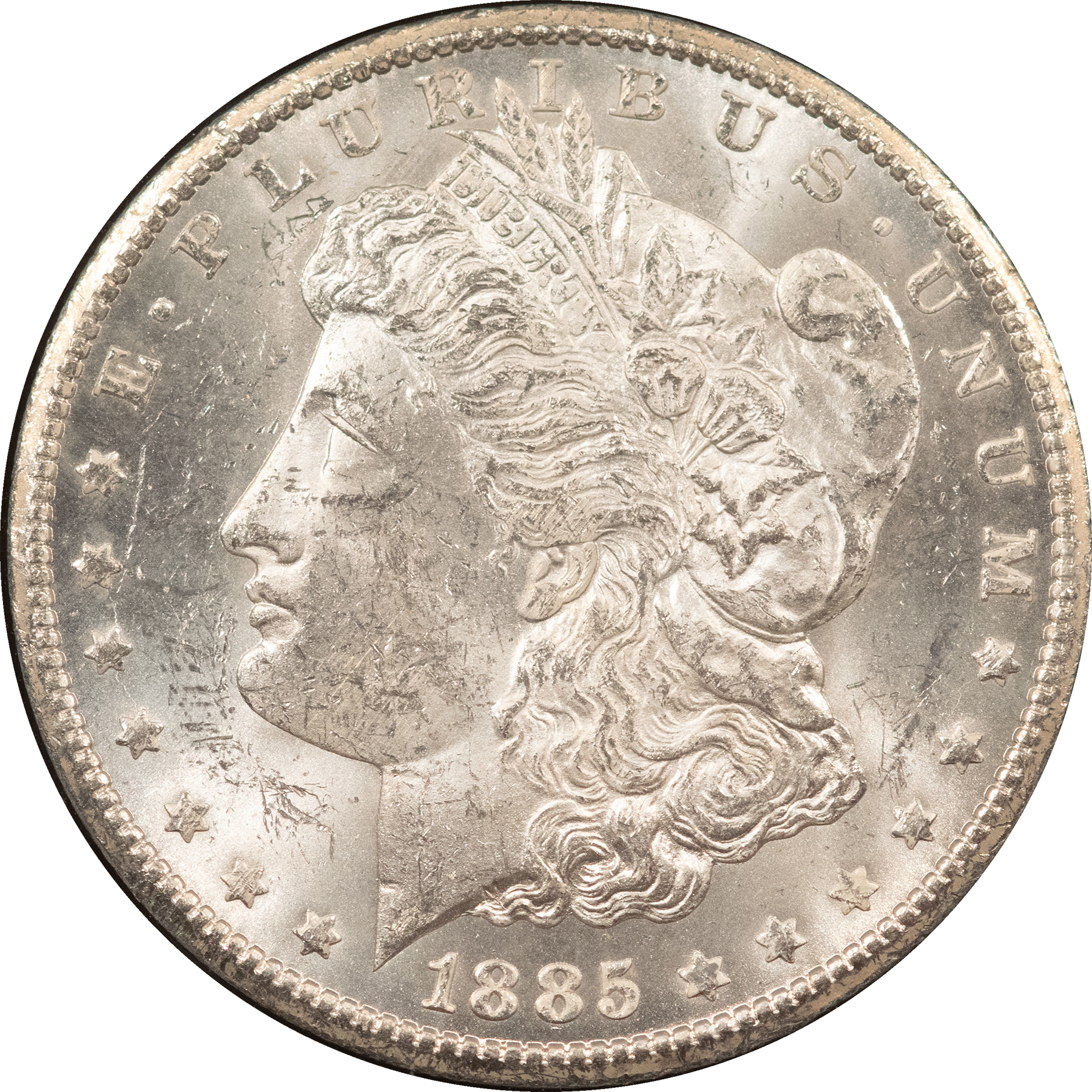 Dollars 1885-CC $1 MORGAN DOLLAR GSA – BRILLIANT UNCIRCULATED W/ BOX & CARD! CARSON CITY Dollars 1885-CC $1 MORGAN DOLLAR GSA – BRILLIANT UNCIRCULATED W/ BOX & CARD! CARSON CITY