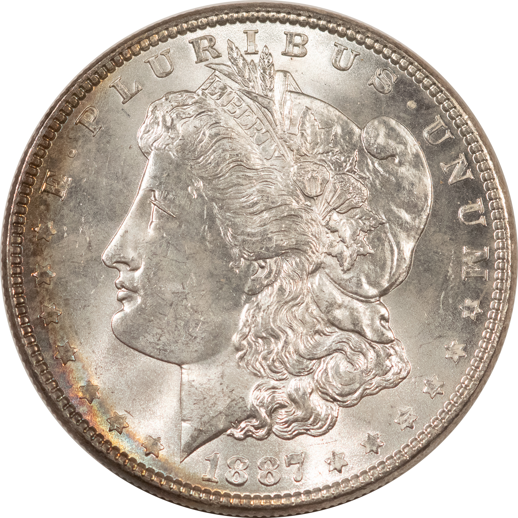 Dollars 1887 $1 MORGAN DOLLAR – PRETTY! BRILLIANT UNCIRCULATED! Dollars 1887 $1 MORGAN DOLLAR – PRETTY! BRILLIANT UNCIRCULATED!