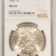 Dollars 1886 $1 MORGAN DOLLAR – NGC MS-63, FLASHY! Dollars 1886 $1 MORGAN DOLLAR – NGC MS-63, FLASHY!