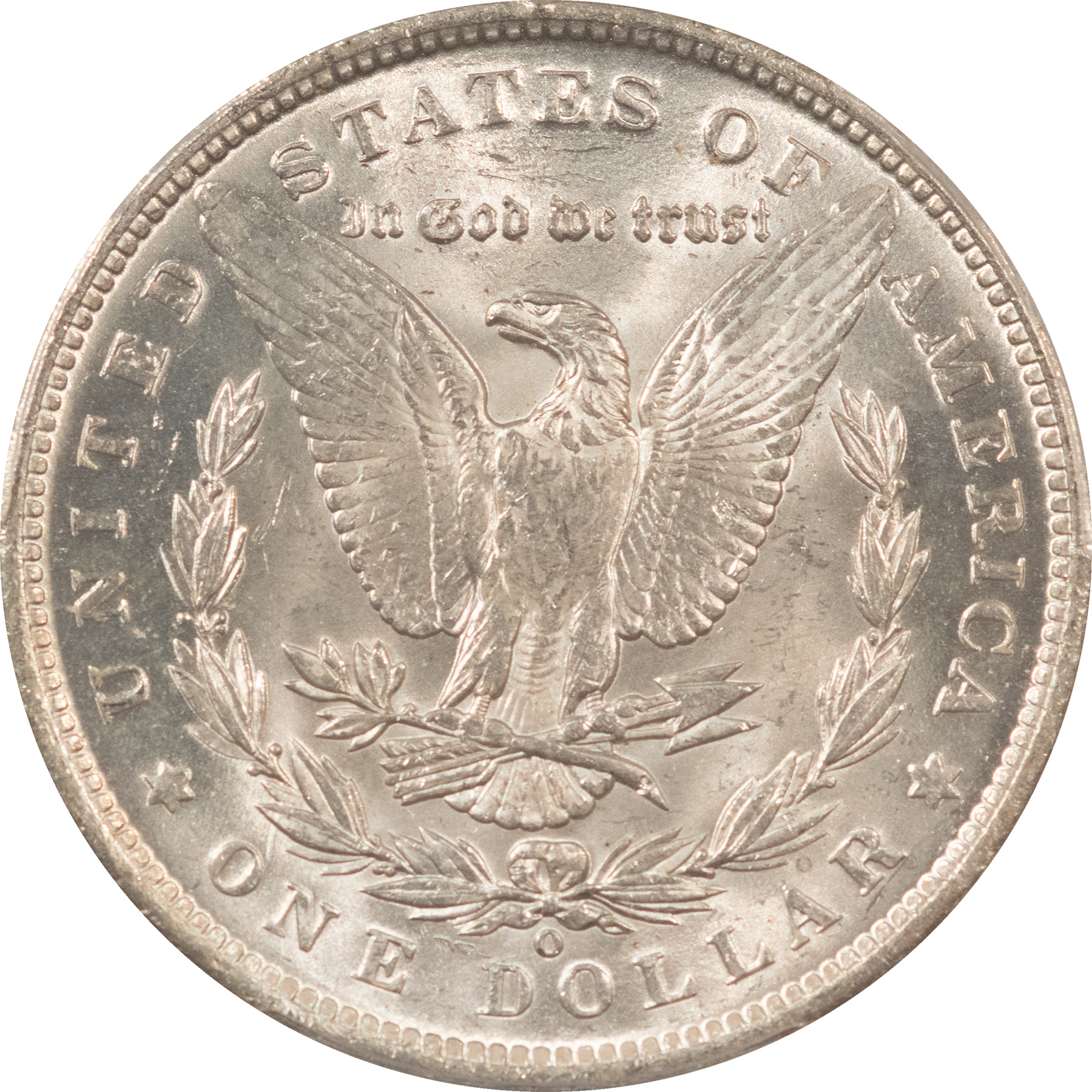 Dollars 1890-O $1 MORGAN DOLLAR – PCGS MS-63, BLAST WHITE! Dollars 1890-O $1 MORGAN DOLLAR – PCGS MS-63, BLAST WHITE!
