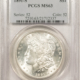 Dollars 1892 $1 MORGAN DOLLAR – PCGS MS-63, BLAST WHITE! Dollars 1892 $1 MORGAN DOLLAR – PCGS MS-63, BLAST WHITE!