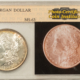 Dollars 1883-O $1 MORGAN DOLLAR – FLASHY BRILLIANT UNCIRCULATED W/ VINTAGE HOLDER!