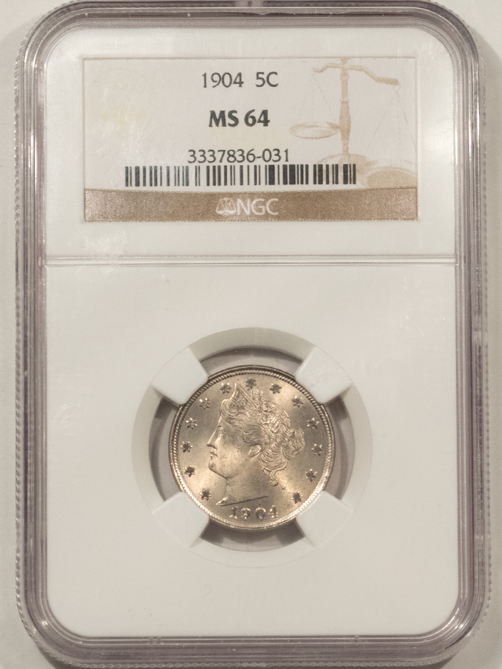 Liberty Nickels 1904 LIBERTY NICKEL – NGC MS-64, LUSTROUS & PREMIUM QUALITY! Liberty Nickels 1904 LIBERTY NICKEL – NGC MS-64, LUSTROUS & PREMIUM QUALITY!