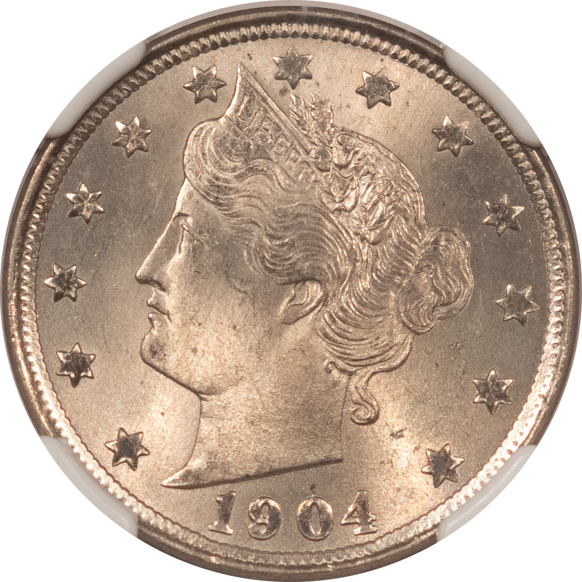 Liberty Nickels 1904 LIBERTY NICKEL – NGC MS-64, LUSTROUS & PREMIUM QUALITY! Liberty Nickels 1904 LIBERTY NICKEL – NGC MS-64, LUSTROUS & PREMIUM QUALITY!