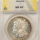 Dollars 1921 $1 MORGAN DOLLAR – PCGS MS-63, ATTRACTIVE! Dollars 1921 $1 MORGAN DOLLAR – PCGS MS-63, ATTRACTIVE!