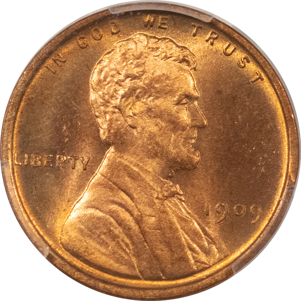 Lincoln Cents (Wheat) 1909 VDB LINCOLN CENT – PCGS MS-65 RD, RED GEM! Lincoln Cents (Wheat) 1909 VDB LINCOLN CENT – PCGS MS-65 RD, RED GEM!