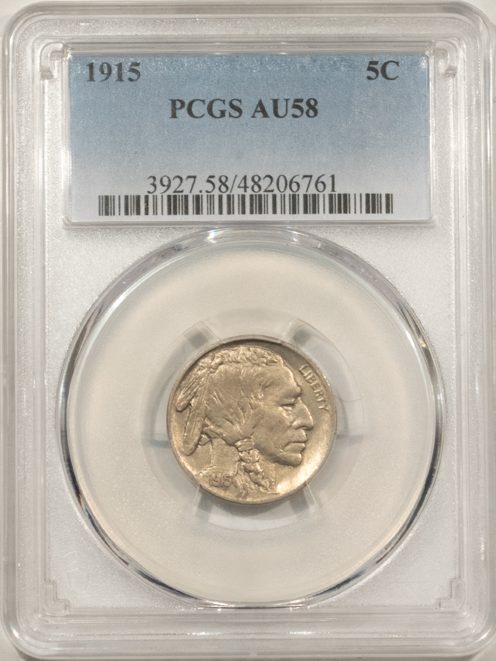 Buffalo Nickels 1915 BUFFALO NICKEL – PCGS AU-58 Buffalo Nickels 1915 BUFFALO NICKEL – PCGS AU-58