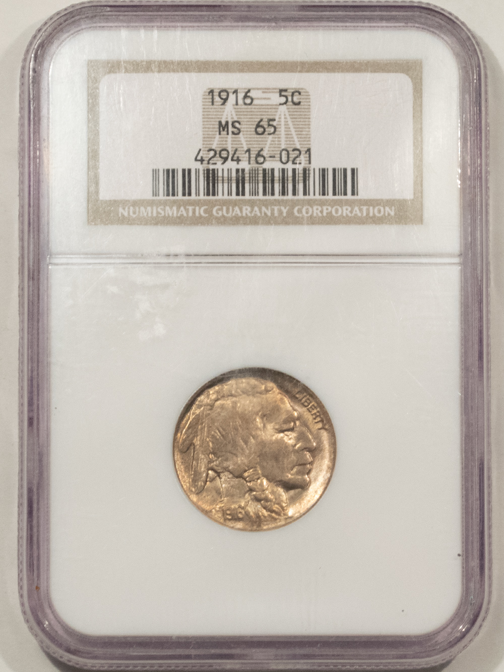 Buffalo Nickels 1916 BUFFALO NICKEL – NGC MS-65, FRESH GEM! Buffalo Nickels 1916 BUFFALO NICKEL – NGC MS-65, FRESH GEM!