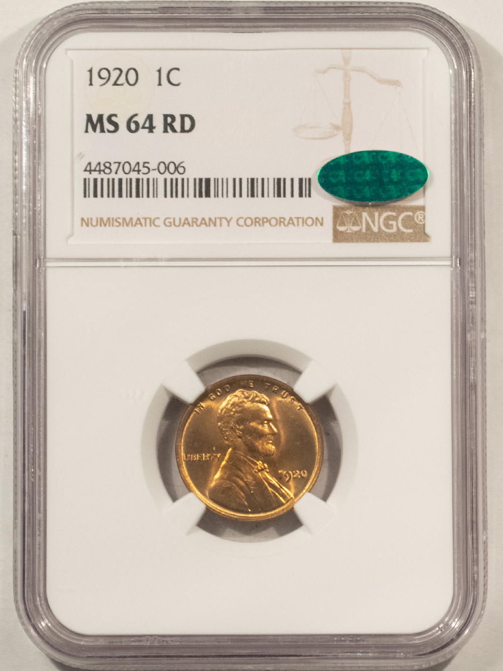 CAC Approved Coins 1920 LINCOLN CENT – NGC MS-64 RD! BLAZING RED, PREMIUM QUALITY! CAC APPROVED! CAC Approved Coins 1920 LINCOLN CENT – NGC MS-64 RD! BLAZING RED, PREMIUM QUALITY! CAC APPROVED!