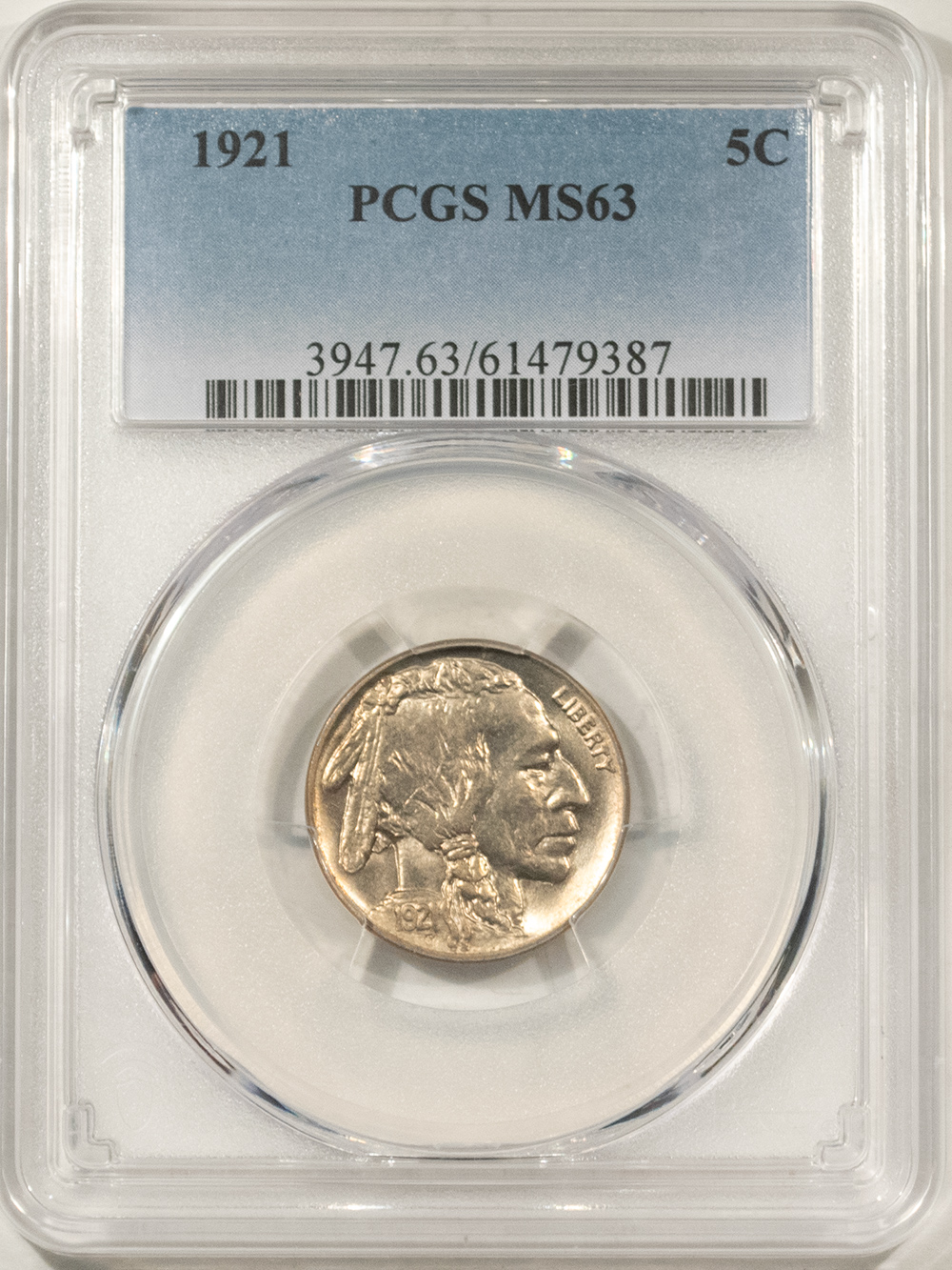 Buffalo Nickels 1921 BUFFALO NICKEL – PCGS MS-63, CHOICE! LUSTROUS! Buffalo Nickels 1921 BUFFALO NICKEL – PCGS MS-63, CHOICE! LUSTROUS!