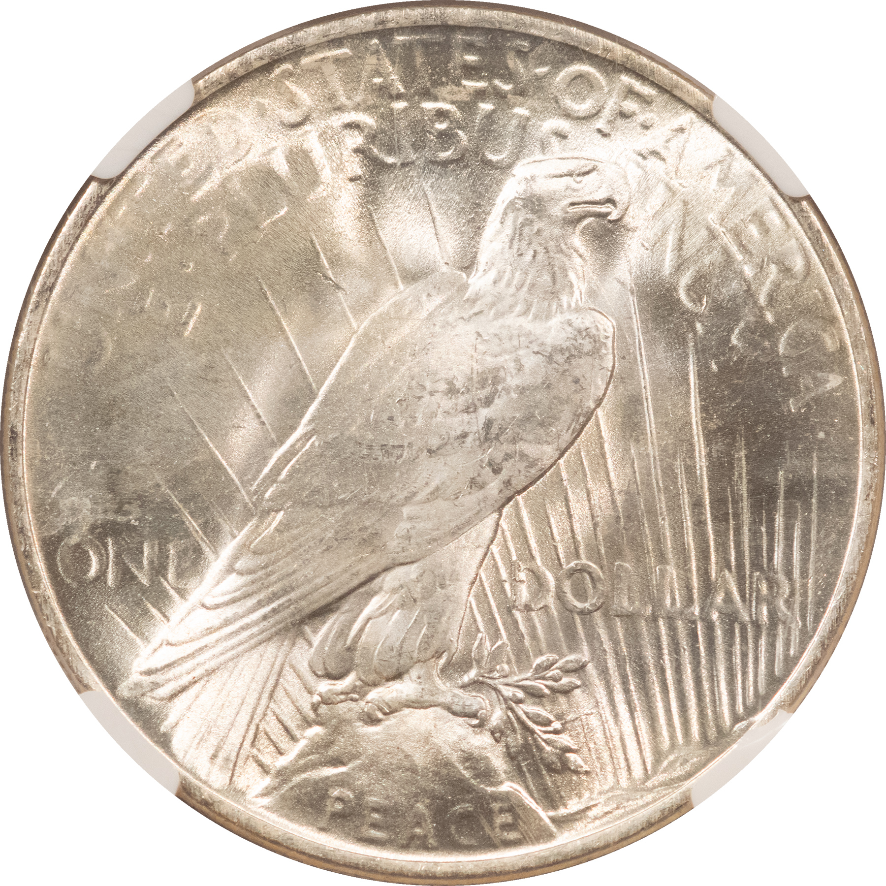 Dollars 1922 $1 PEACE DOLLAR – NGC MS-64, BLAST WHITE! Dollars 1922 $1 PEACE DOLLAR – NGC MS-64, BLAST WHITE!