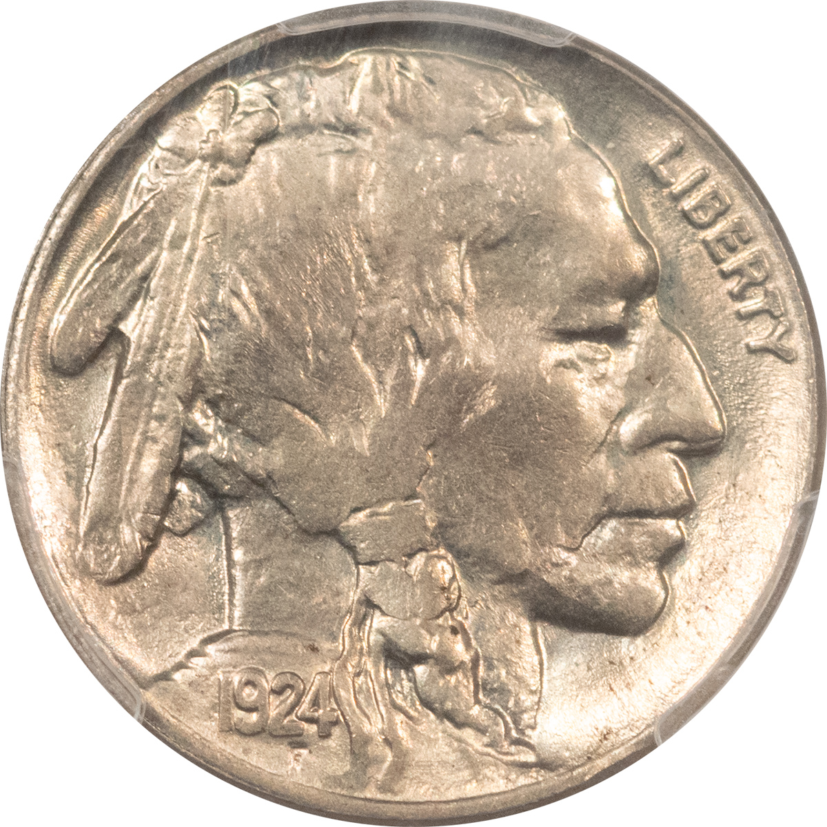 Buffalo Nickels 1924 BUFFALO NICKEL – PCGS MS-64, LUSTROUS! Buffalo Nickels 1924 BUFFALO NICKEL – PCGS MS-64, LUSTROUS!