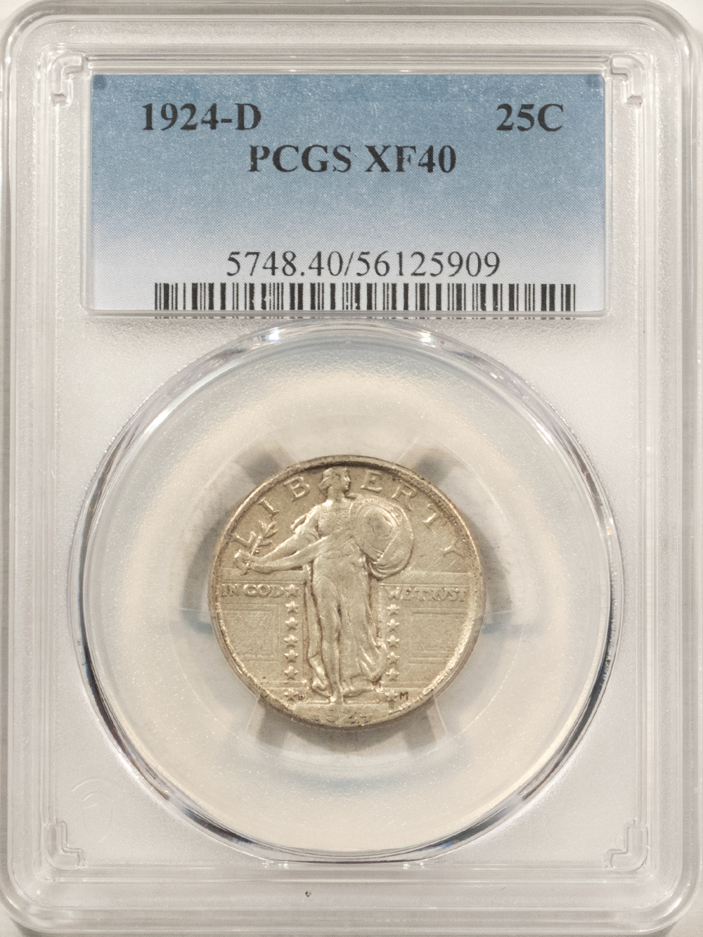 New Certified Coins 1924-D STANDING LIBERTY QUARTER – PCGS XF-40 New Certified Coins 1924-D STANDING LIBERTY QUARTER – PCGS XF-40