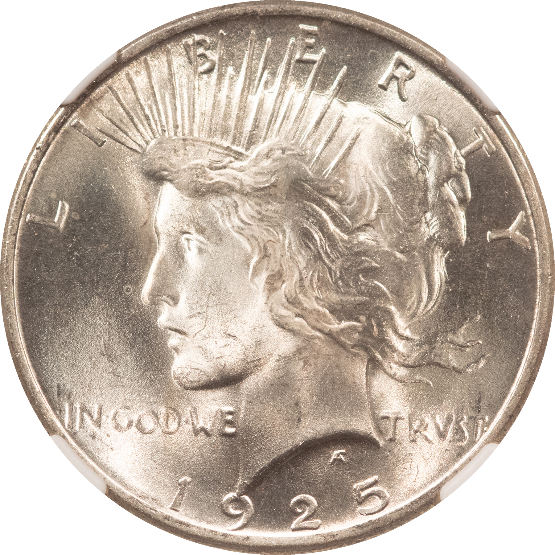 Dollars 1925 $1 PEACE DOLLAR – NGC MS-64, BLAST WHITE & PREMIUM QUALITY! Dollars 1925 $1 PEACE DOLLAR – NGC MS-64, BLAST WHITE & PREMIUM QUALITY!