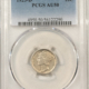 Dimes 1924-D MERCURY DIME – PCGS AU-50, WHITE & FLASHY!