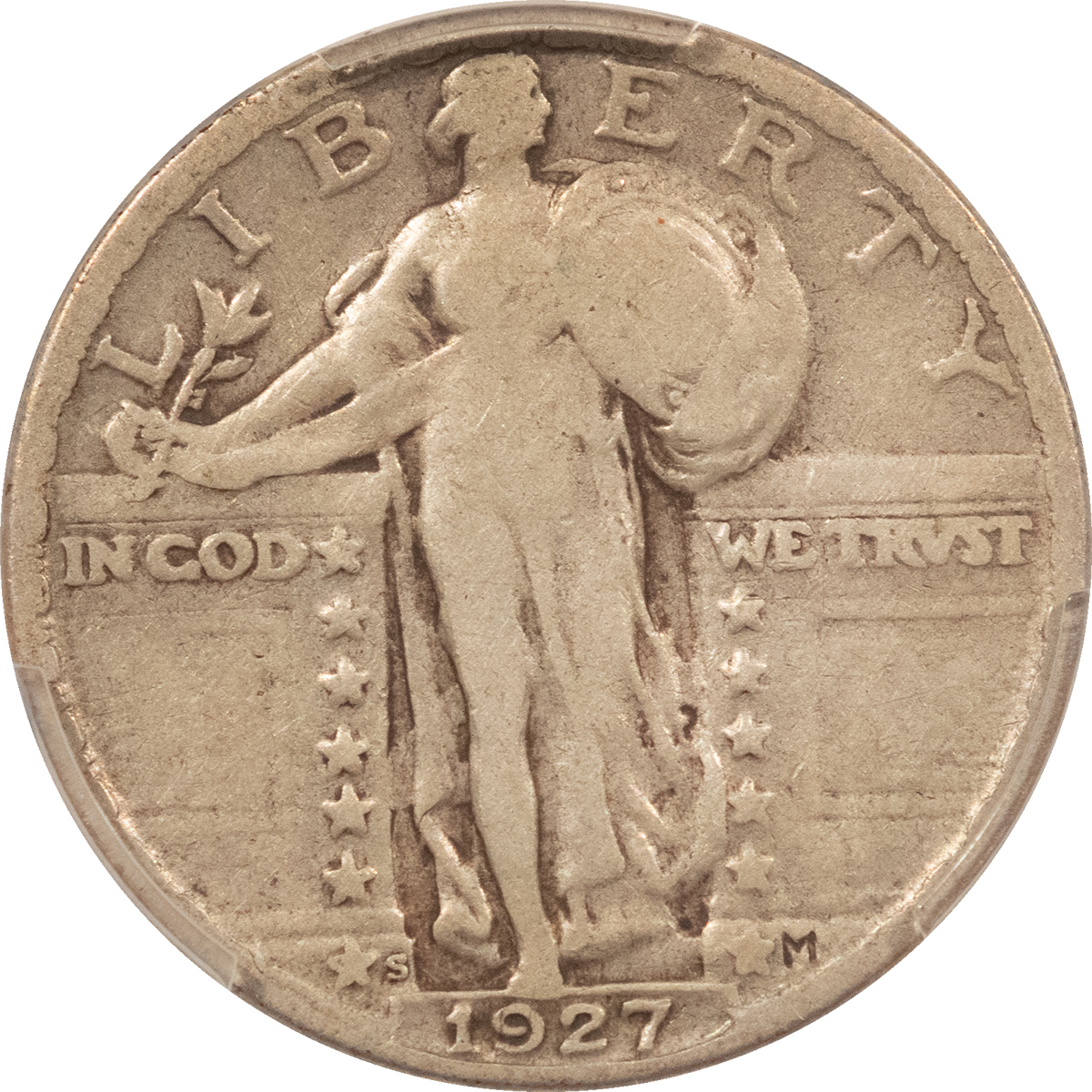 New Certified Coins 1927-S STANDING LIBERTY QUARTER – PCGS F-12, KEY-DATE! New Certified Coins 1927-S STANDING LIBERTY QUARTER – PCGS F-12, KEY-DATE!