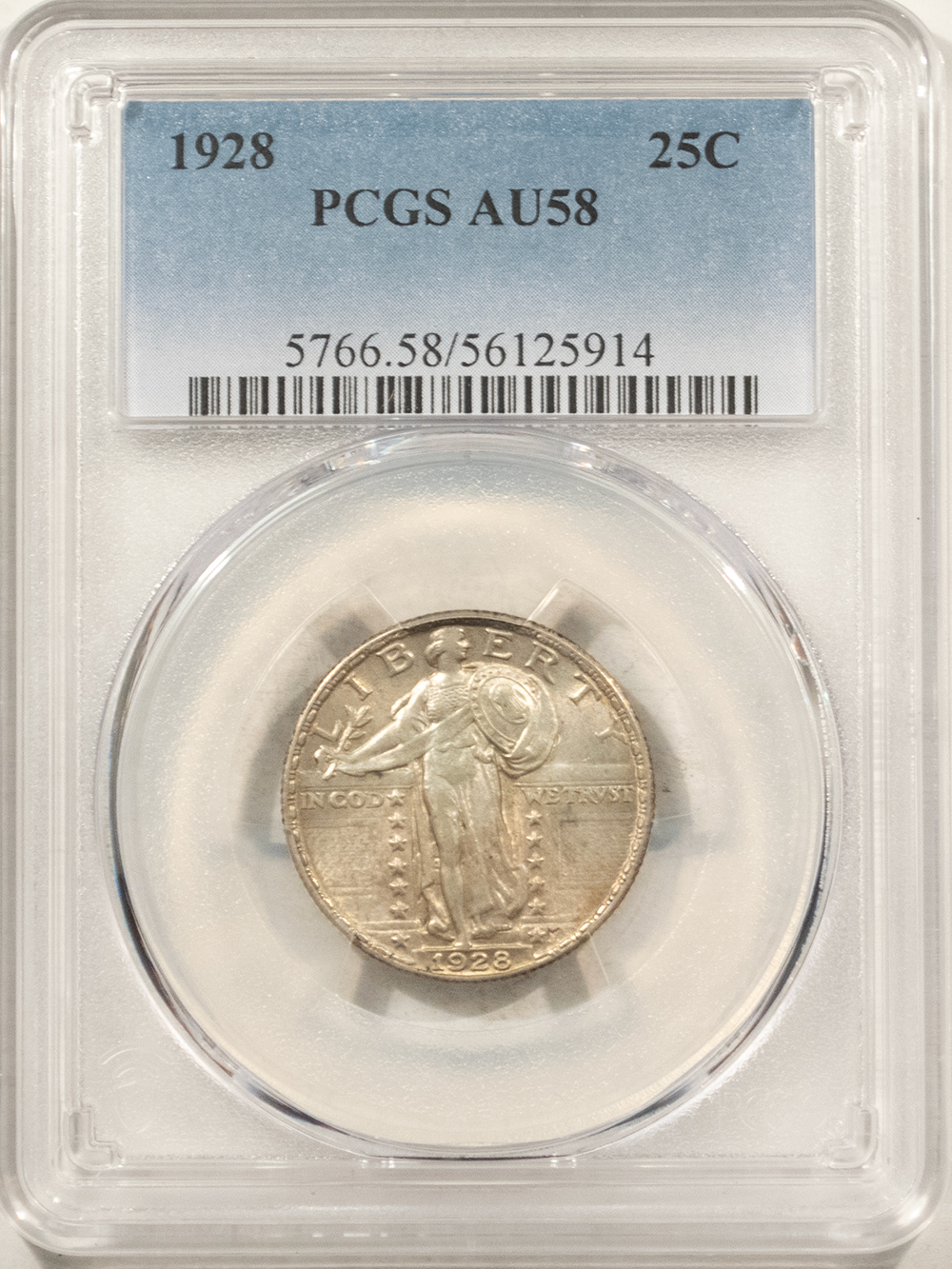 New Certified Coins 1928 STANDING LIBERTY QUARTER – PCGS AU-58, NICE ORIGINAL! New Certified Coins 1928 STANDING LIBERTY QUARTER – PCGS AU-58, NICE ORIGINAL!