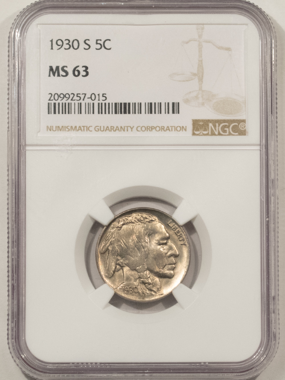 Buffalo Nickels 1930-S BUFFALO NICKEL – NGC MS-63, CHOICE! Buffalo Nickels 1930-S BUFFALO NICKEL – NGC MS-63, CHOICE!