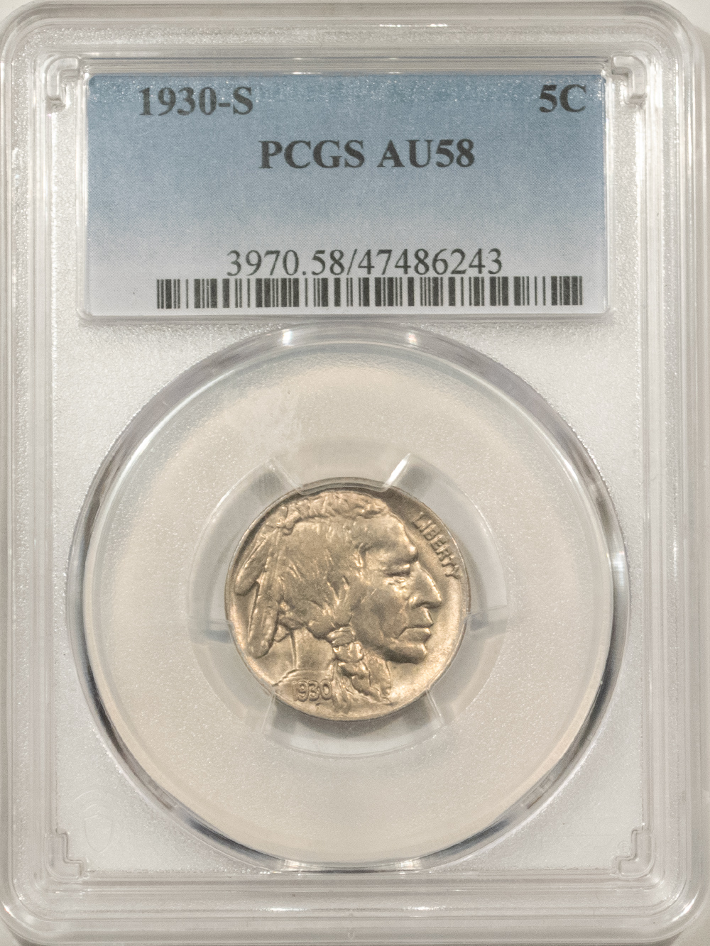 Buffalo Nickels 1930-S BUFFALO NICKEL – PCGS AU-58 Buffalo Nickels 1930-S BUFFALO NICKEL – PCGS AU-58