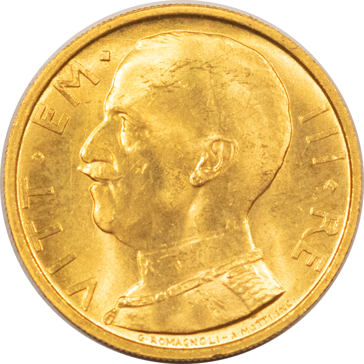 Bullion 1931-R ITALY 50 LIRE GOLD KM#71 .1273 AGW – FRESH BU LOOKS GEM! Bullion 1931-R ITALY 50 LIRE GOLD KM#71 .1273 AGW – FRESH BU LOOKS GEM!