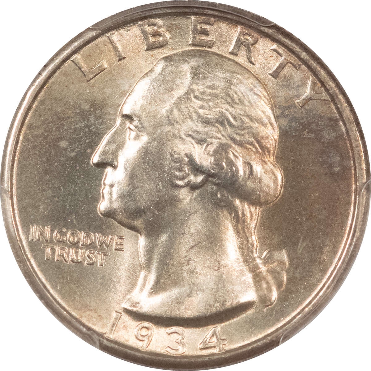 New Certified Coins 1934 WASHINGTON QUARTER, MEDIUM MOTTO – PCGS MS-64, NICE ORIGINAL! New Certified Coins 1934 WASHINGTON QUARTER, MEDIUM MOTTO – PCGS MS-64, NICE ORIGINAL!