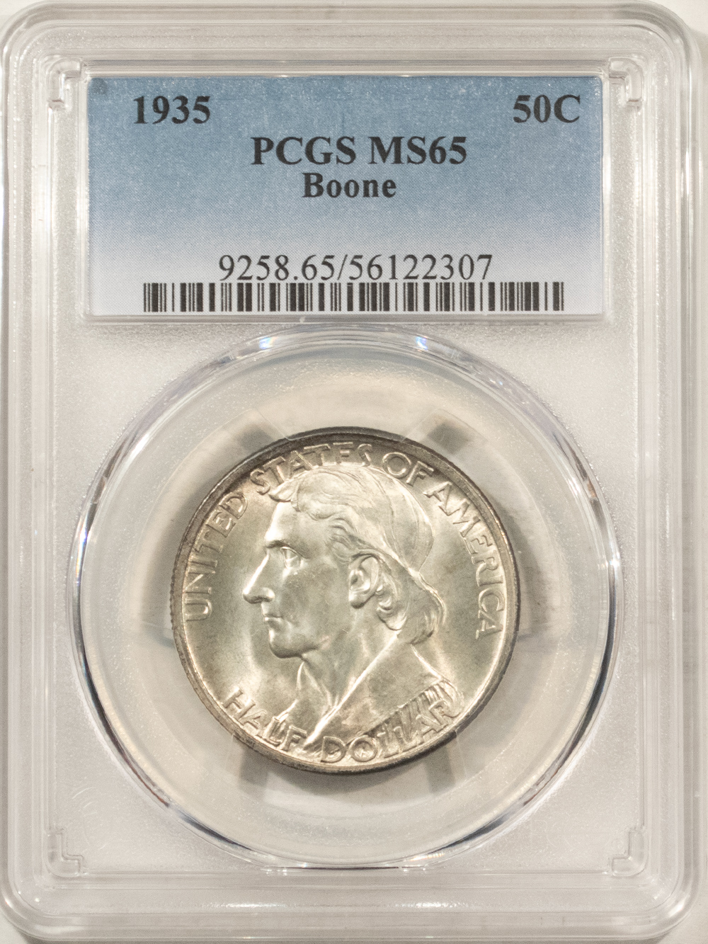 Early Commems 1935 BOONE COMMEMORATIVE HALF DOLLAR – PCGS MS-65, FRESH GEM! Early Commems 1935 BOONE COMMEMORATIVE HALF DOLLAR – PCGS MS-65, FRESH GEM!