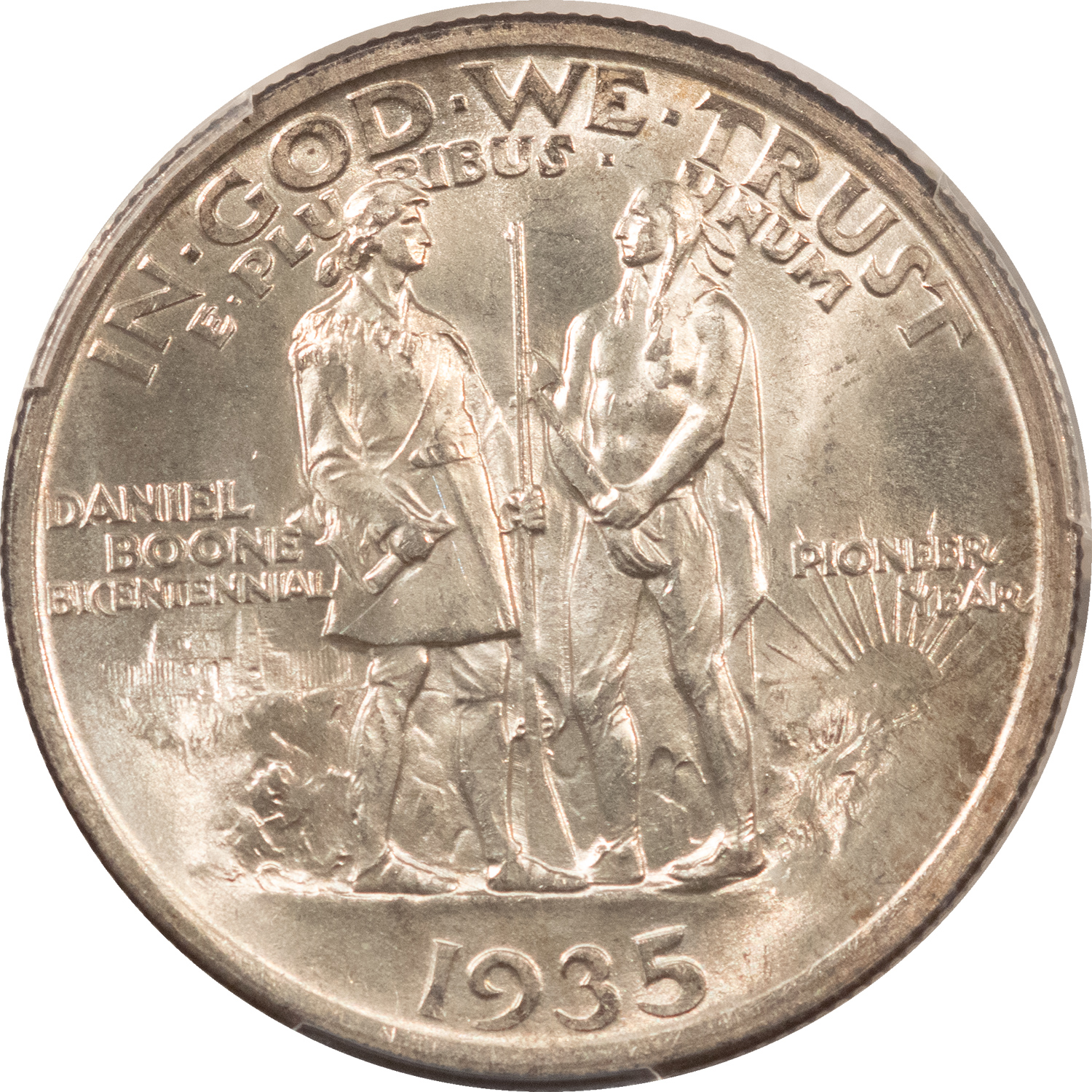 Early Commems 1935 BOONE COMMEMORATIVE HALF DOLLAR – PCGS MS-65, FRESH GEM! Early Commems 1935 BOONE COMMEMORATIVE HALF DOLLAR – PCGS MS-65, FRESH GEM!